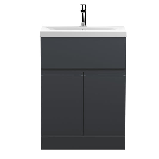 Hudson Reed 600mm Floor Standing 2 Door/Drawer Vanity & Basin 1