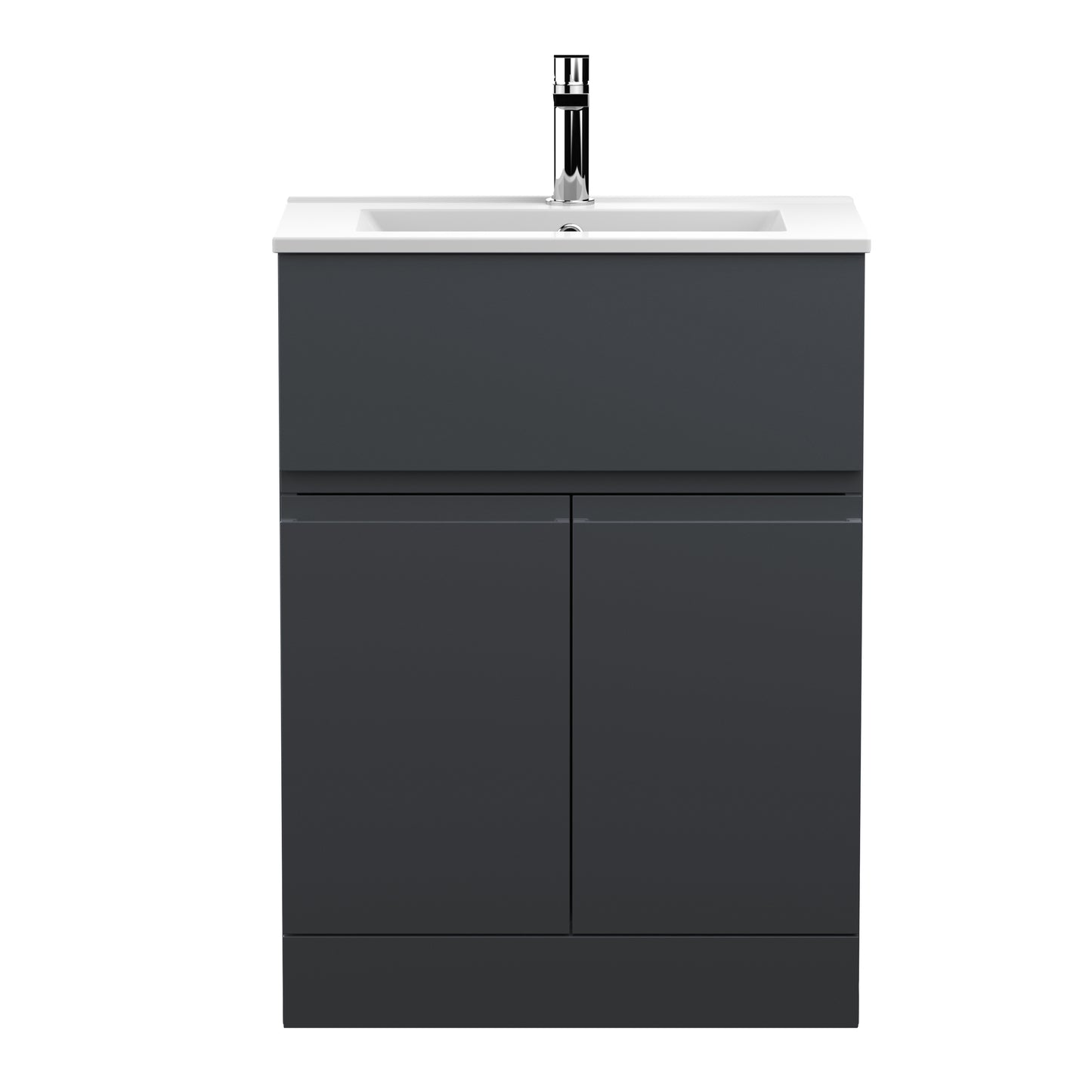Hudson Reed 600mm Floor Standing 2 Door/Drawer Vanity & Basin 2