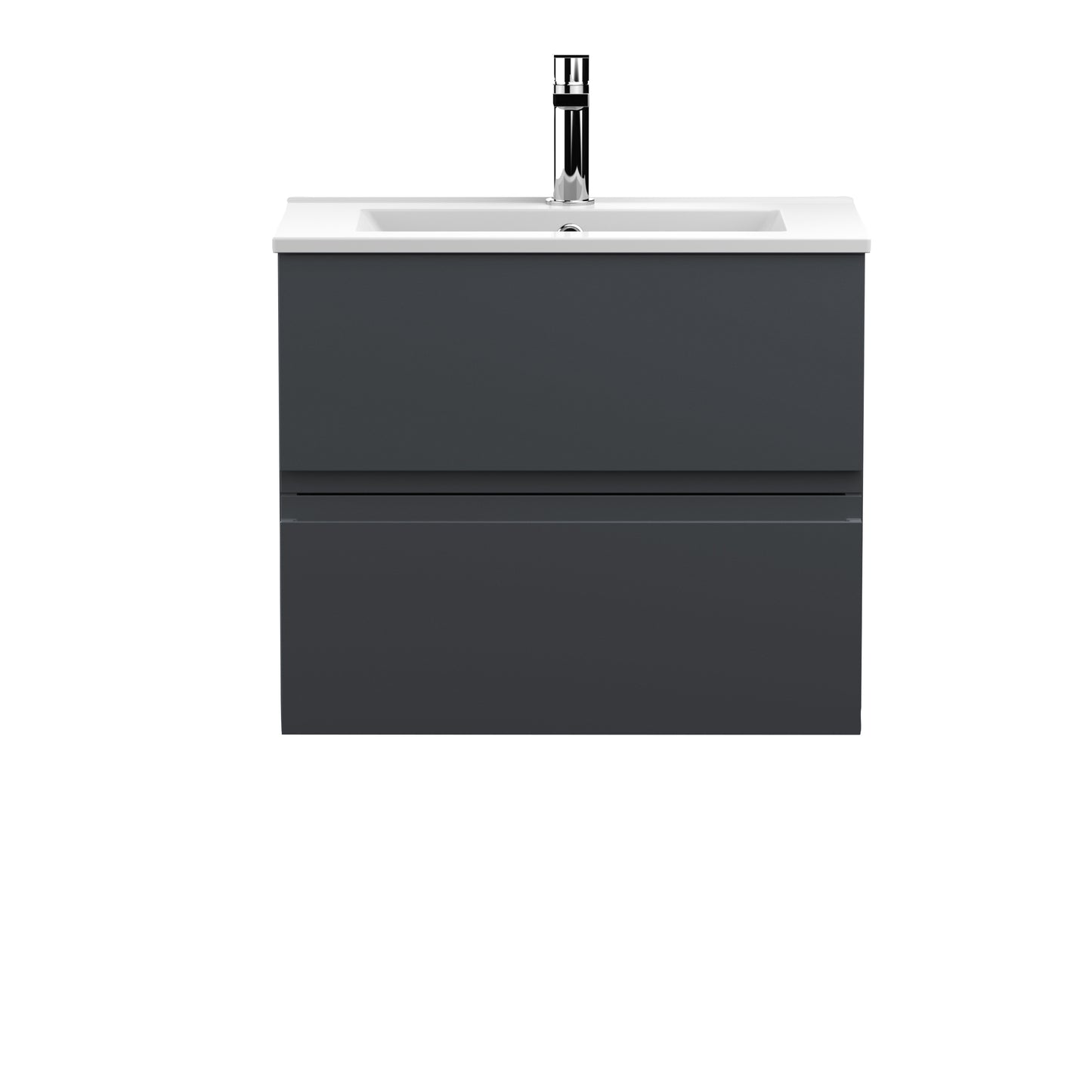 Hudson Reed 600mm Wall Hung 2 Drawer Vanity & Basin 2