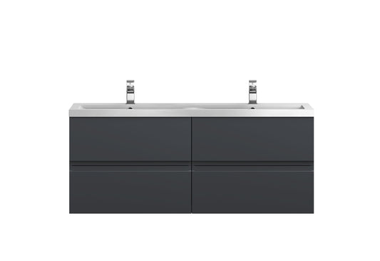 Hudson Reed 1200 Wall Hung 4 Drawer Vanity & Double Basin