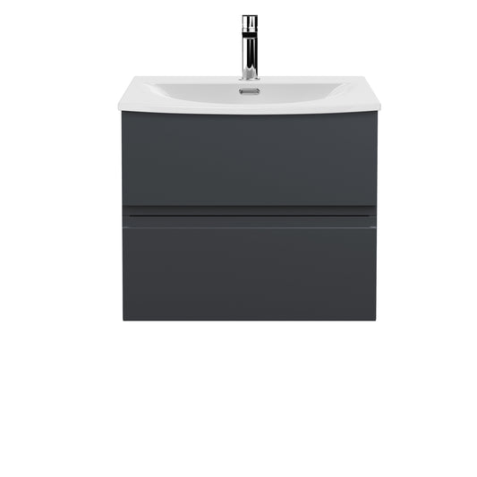 Hudson Reed 600mm Wall Hung 2 Drawer Vanity & Basin 4