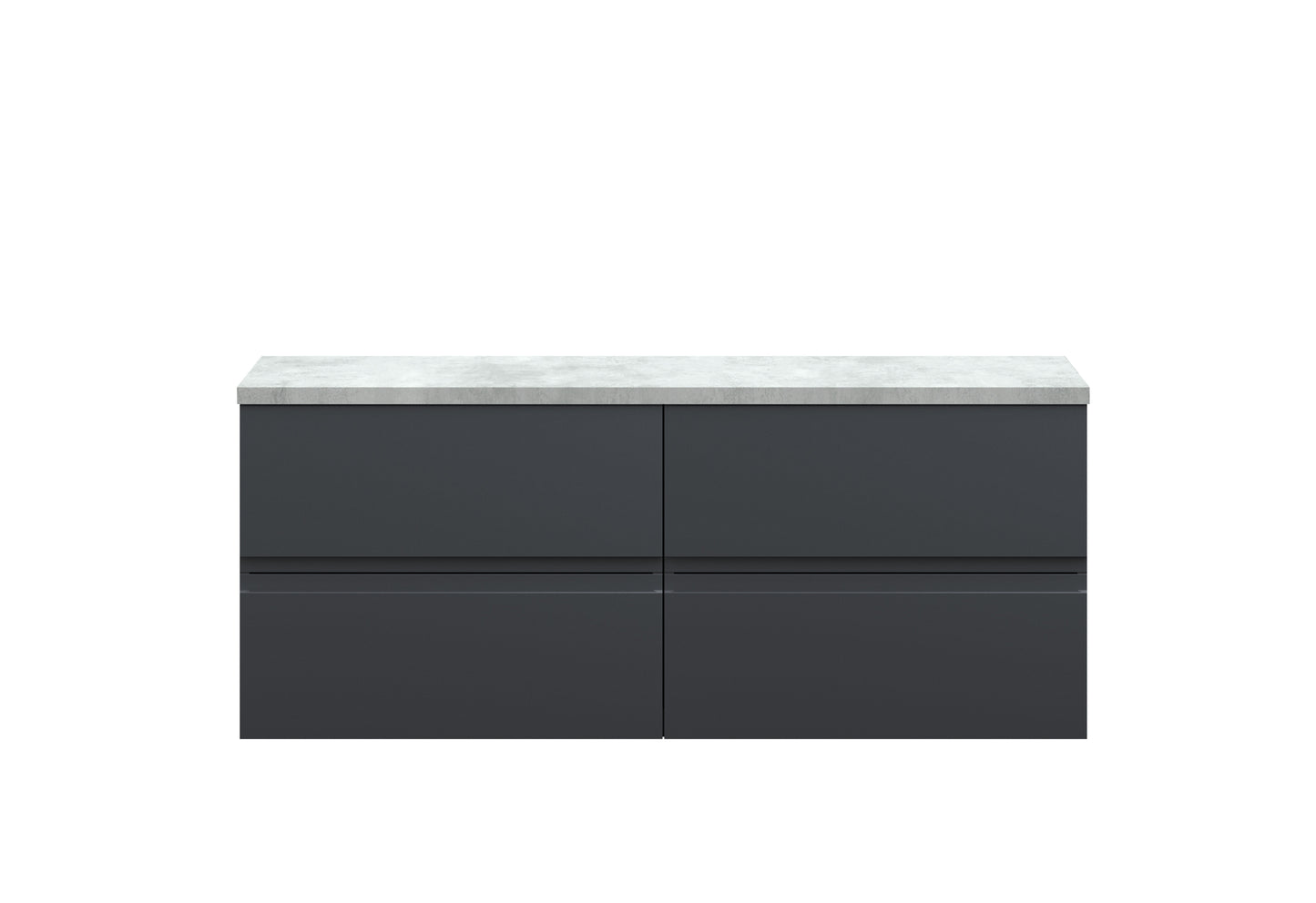 Hudson Reed 1200mm Wall Hung 4-Drawer Unit & Laminate Worktop