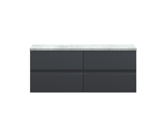 Hudson Reed 1200mm Wall Hung 4-Drawer Unit & Laminate Worktop