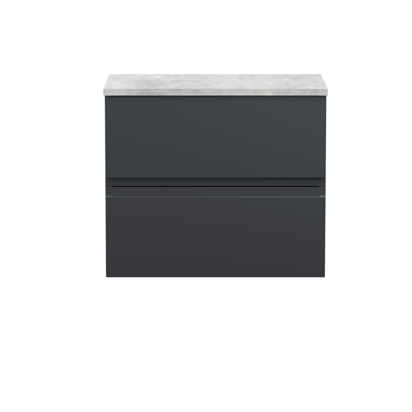 Hudson Reed 600mm Wall Hung 2 Drawer Vanity & Laminate Top