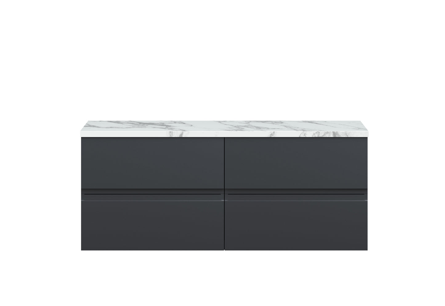 Hudson Reed 1200mm Wall Hung 4-Drawer Unit & Laminate Worktop