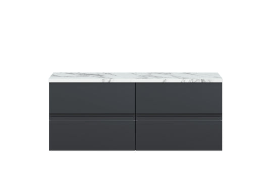 Hudson Reed 1200mm Wall Hung 4-Drawer Unit & Laminate Worktop