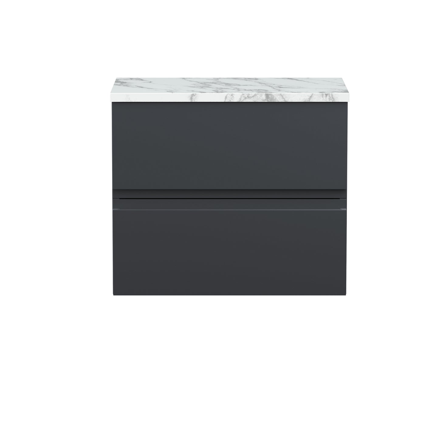 Hudson Reed 600mm Wall Hung 2-Drawer Unit & Laminate Worktop