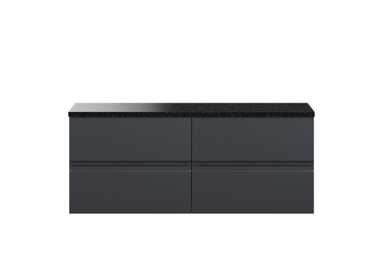 Hudson Reed 1200mm Wall Hung 4-Drawer Unit & Laminate Worktop