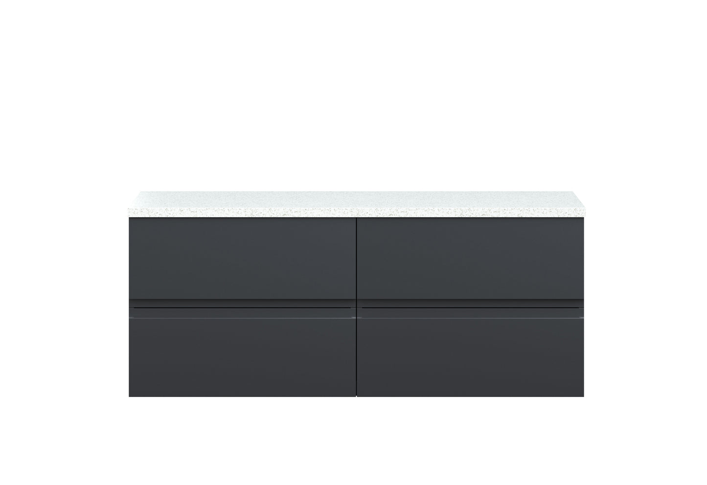 Hudson Reed 1200mm Wall Hung 4-Drawer Unit & Laminate Worktop
