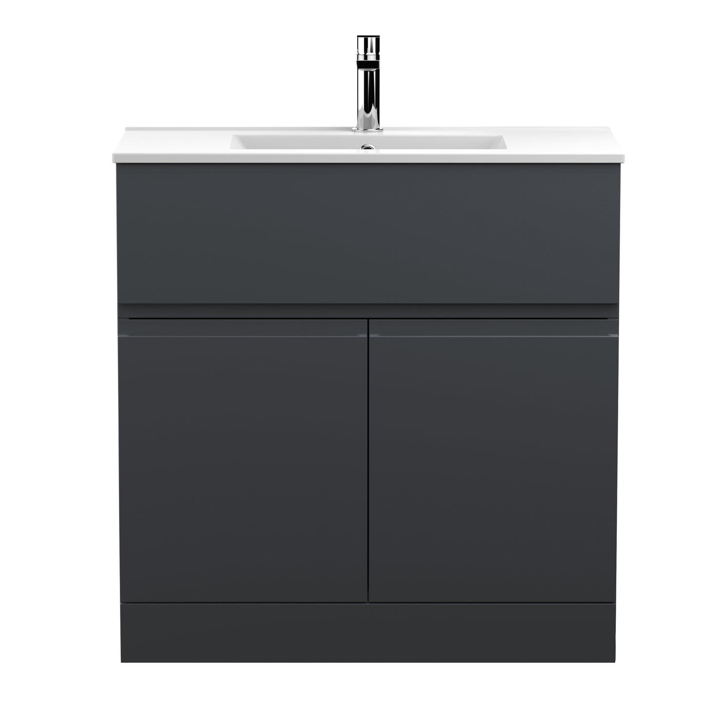 Hudson Reed 800mm Floor Standing 2 Door/Drawer Vanity & Basin 2
