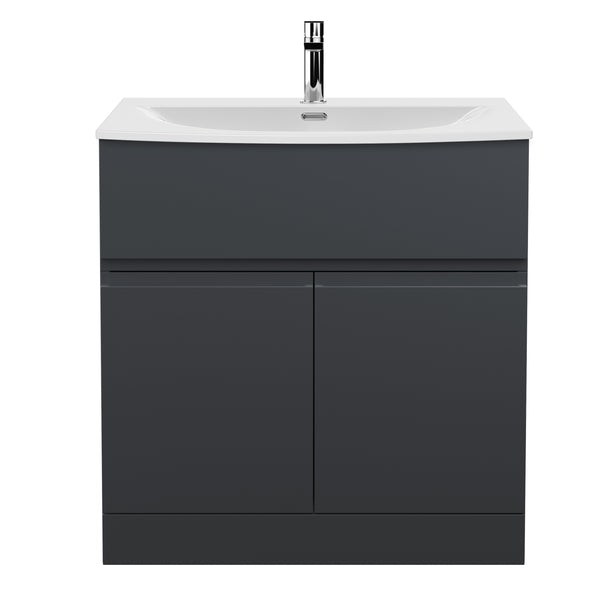 Hudson Reed 800mm Floor Standing 2 Door/Drawer Vanity & Basin 4