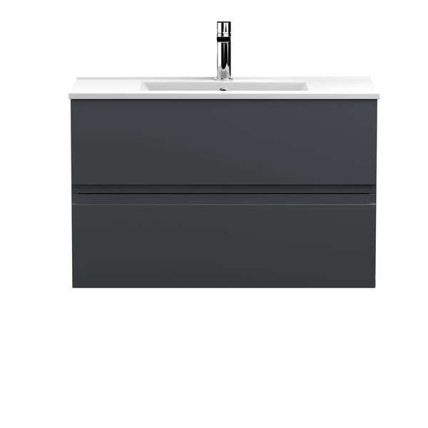 Hudson Reed 800mm Wall Hung 2 Drawer Vanity & Basin 2