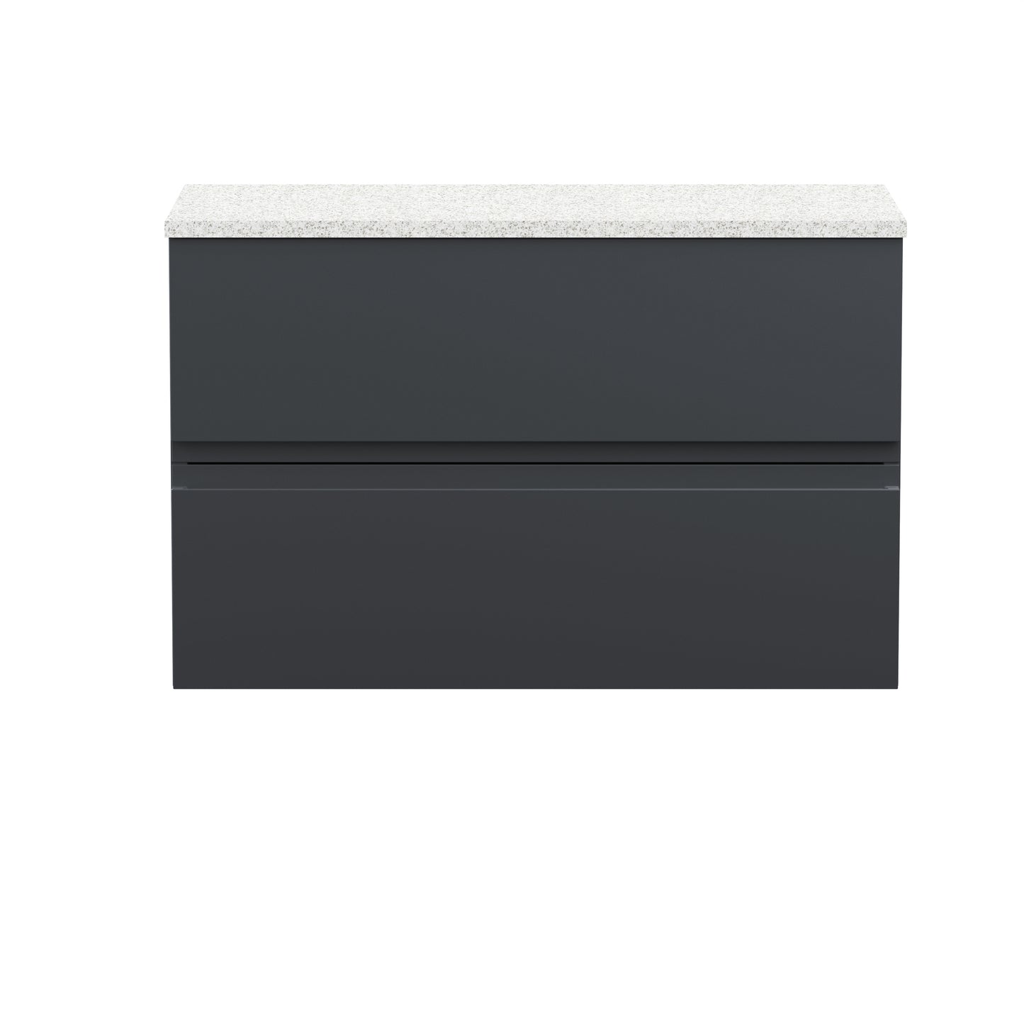 Hudson Reed 800mm Wall Hung 2 Drawer Vanity & Laminate Top