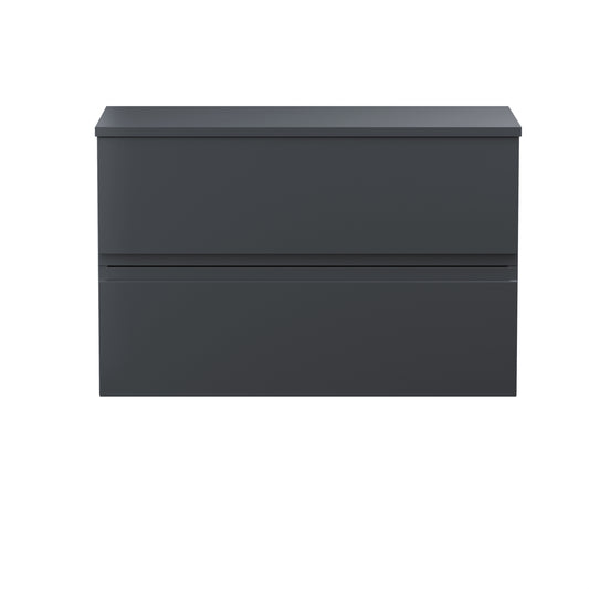 Hudson Reed 800mm Wall Hung 2 Drawer Vanity & Worktop