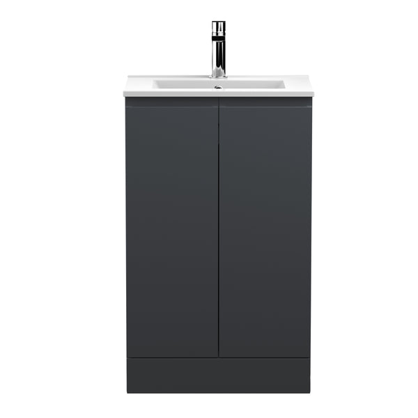 Hudson Reed 500mm Floor Standing 2 Door Vanity & Basin 2