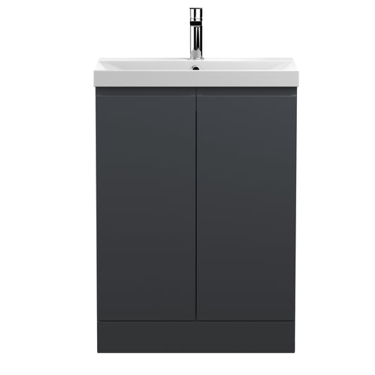 Hudson Reed 600mm Floor Standing 2 Door Vanity & Basin 3
