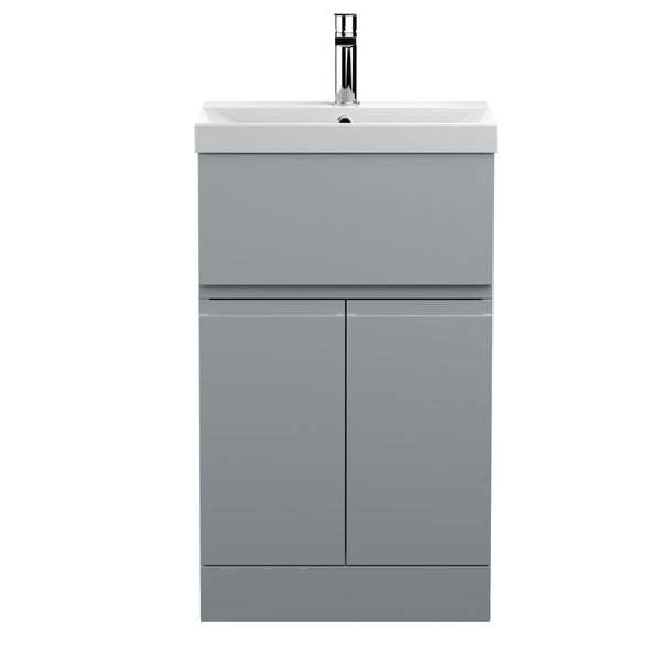 Hudson Reed 500mm Floor Standing 2-Door/Drawer Vanity Unit & Basin 3