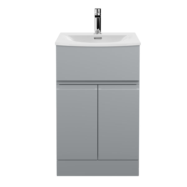 Hudson Reed 500mm Floor Standing 2 Door/Drawer Vanity Unit & Basin 4