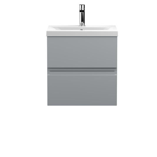 Hudson Reed 500mm Wall Hung 2-Drawer Vanity Unit & Basin 1