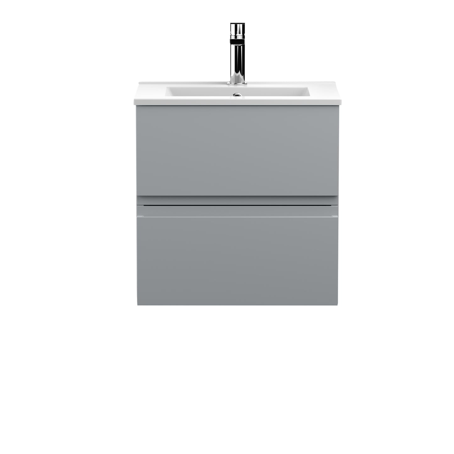 Hudson Reed 500mm Wall Hung 2-Drawer Vanity Unit & Basin 2