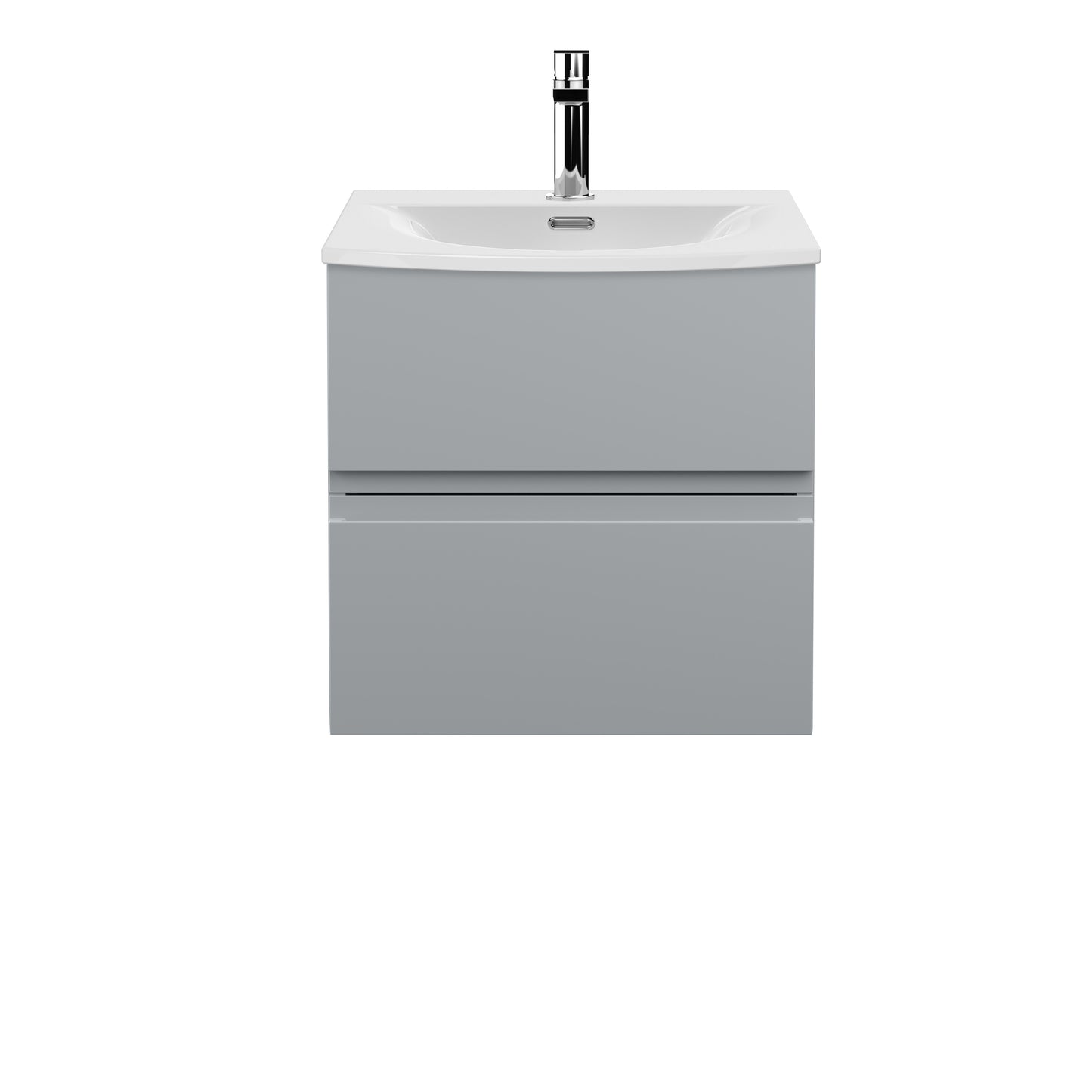 Hudson Reed 500mm Wall Hung 2 Drawer Vanity Unit & Basin 4
