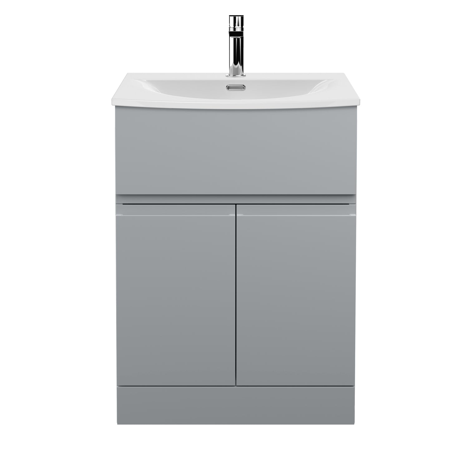 Hudson Reed 600mm Floor Standing 2 Door/Drawer Vanity Unit & Basin 4