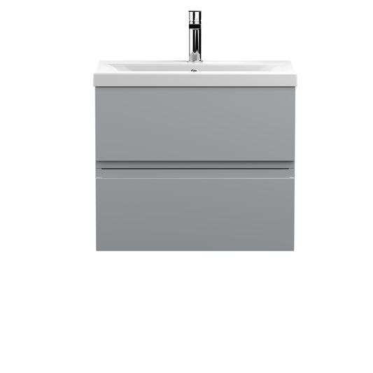 Hudson Reed 600mm Wall Hung 2-Drawer Vanity Unit & Basin 1
