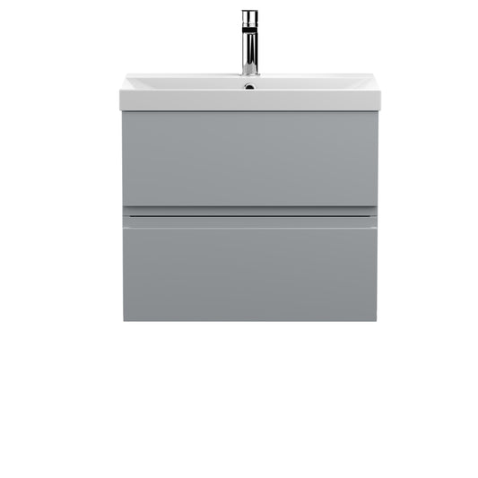 Hudson Reed 600mm Wall Hung 2-Drawer Vanity Unit & Basin 3