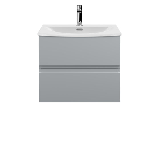 Hudson Reed 600mm Wall Hung 2 Drawer Vanity Unit & Basin 4