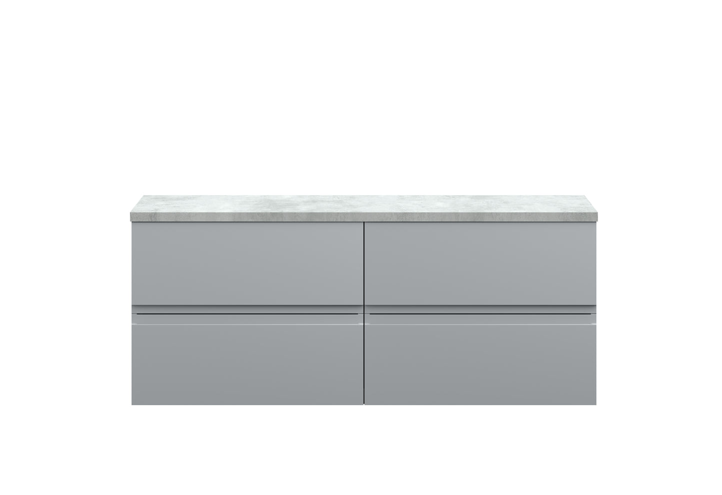 Hudson Reed 1200mm Wall Hung 4-Drawer Unit & Laminate Worktop