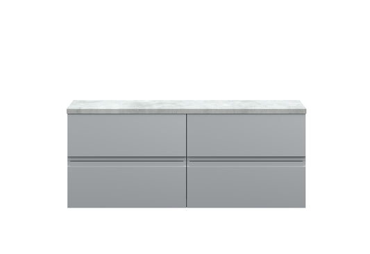 Hudson Reed 1200mm Wall Hung 4-Drawer Unit & Laminate Worktop