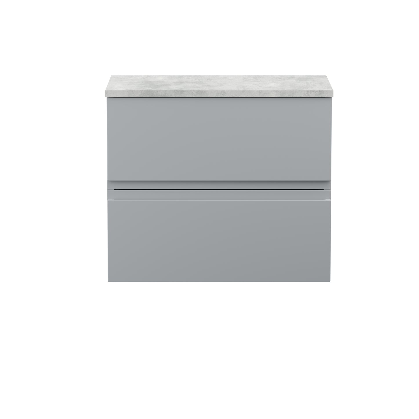 Hudson Reed 600mm Wall Hung 2-Drawer Vanity Unit & Laminate Worktop