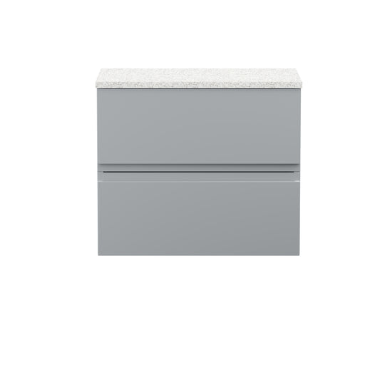 Hudson Reed 600mm Wall Hung 2-Drawer Vanity Unit & Laminate Worktop