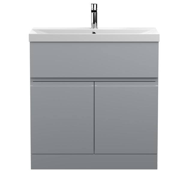 Hudson Reed 800mm Floor Standing 2-Door Vanity Unit & Basin 3