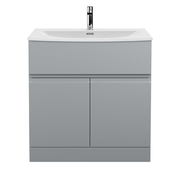 Hudson Reed 800mm Floor Standing 2 Door Vanity Unit & Basin 4