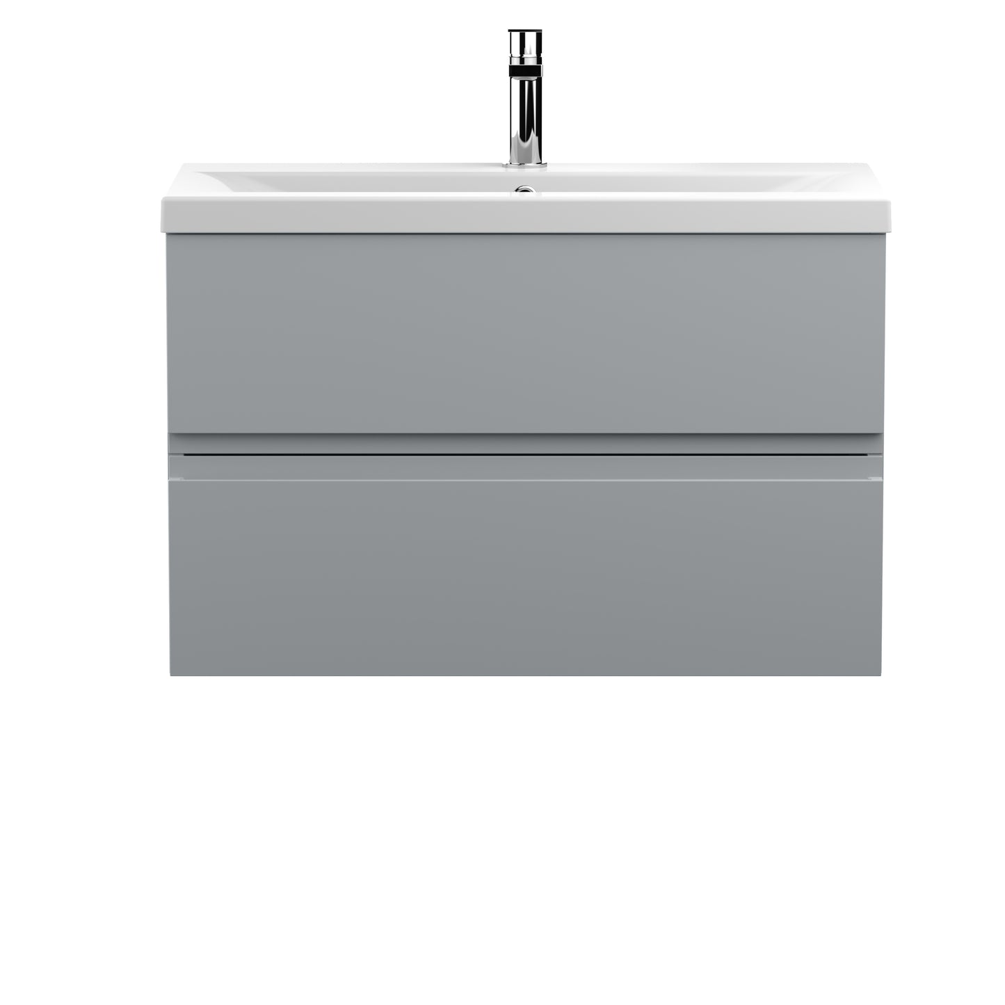 Hudson Reed 800mm Wall Hung 2-Drawer Vanity Unit & Basin 1