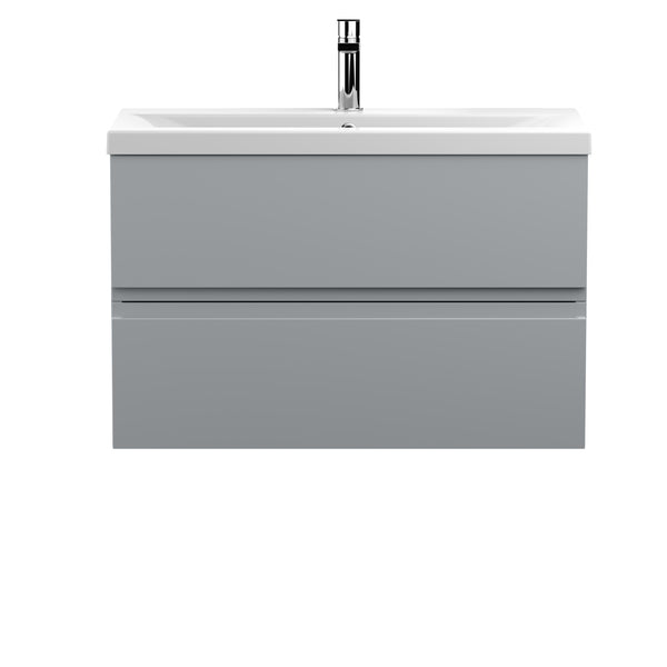 Hudson Reed 800mm Wall Hung 2-Drawer Vanity Unit & Basin 1