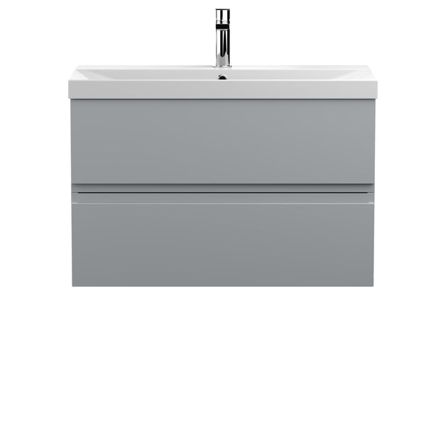 Hudson Reed 800mm Wall Hung 2-Drawer Vanity Unit & Basin 3