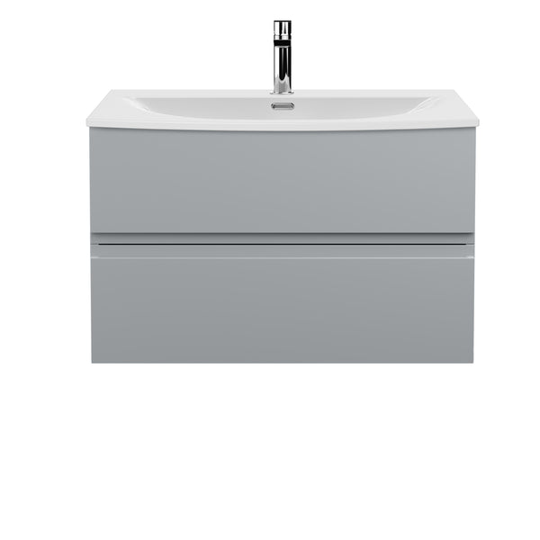 Hudson Reed 800mm Wall Hung 2 Drawer Vanity Unit & Basin 4