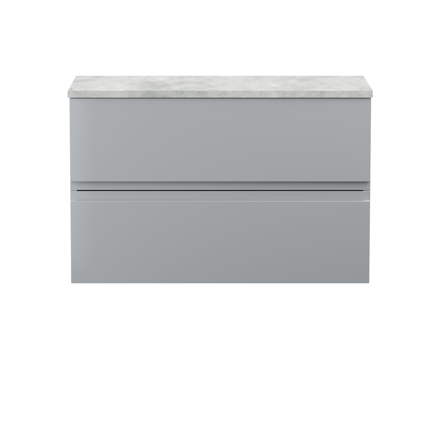 Hudson Reed 800mm Wall Hung 2-Drawer Vanity Unit & Laminate Worktop