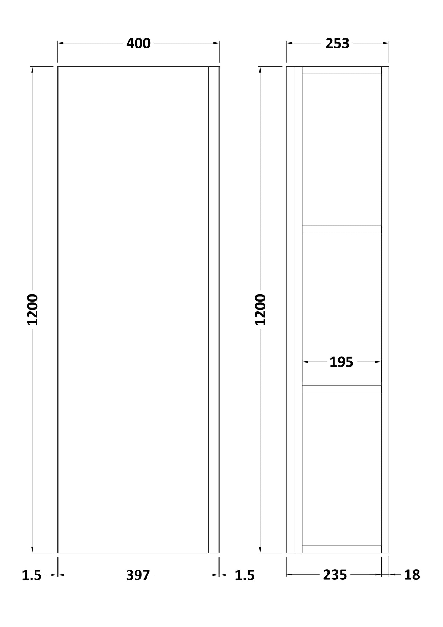 Hudson Reed Tall Unit