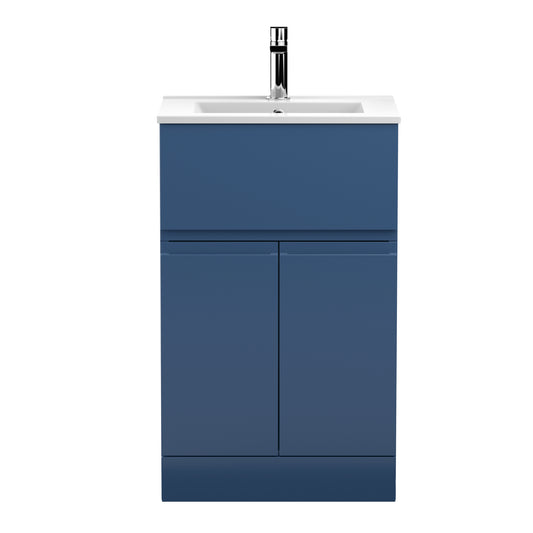 Hudson Reed 500mm Floor Standing 2-Door/Drawer Vanity Unit & Basin 2