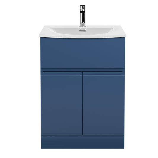 Hudson Reed 600mm Floor Standing 2 Door/Drawer Vanity Unit & Basin 4