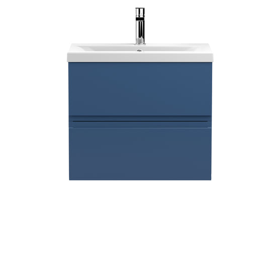 Hudson Reed 600mm Wall Hung 2-Drawer Vanity Unit & Basin 1