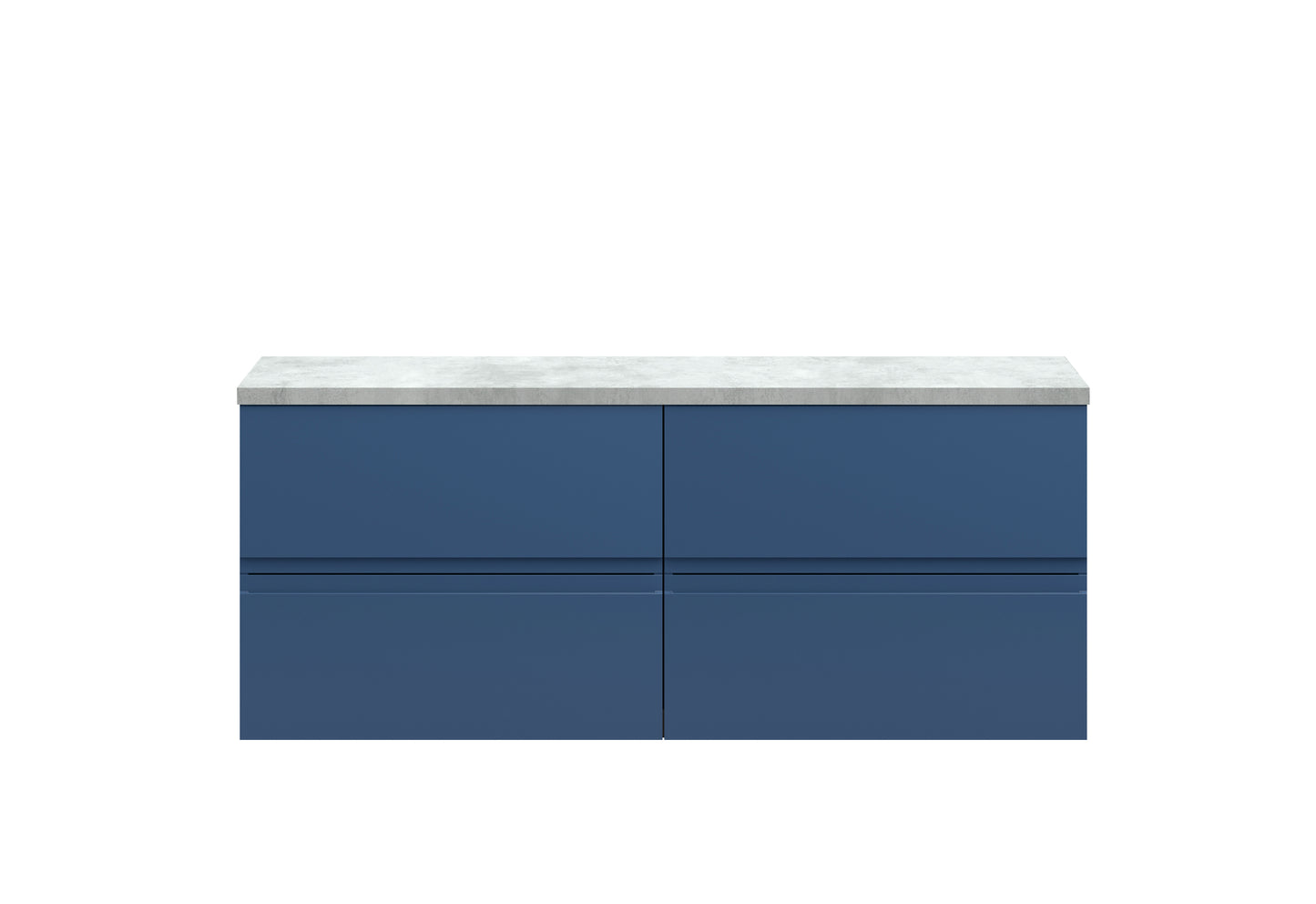 Hudson Reed 1200mm Wall Hung 4-Drawer Unit & Laminate Worktop