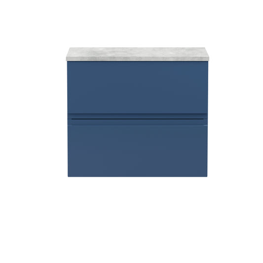 Hudson Reed 600mm Wall Hung 2-Drawer Vanity Unit & Laminate Worktop