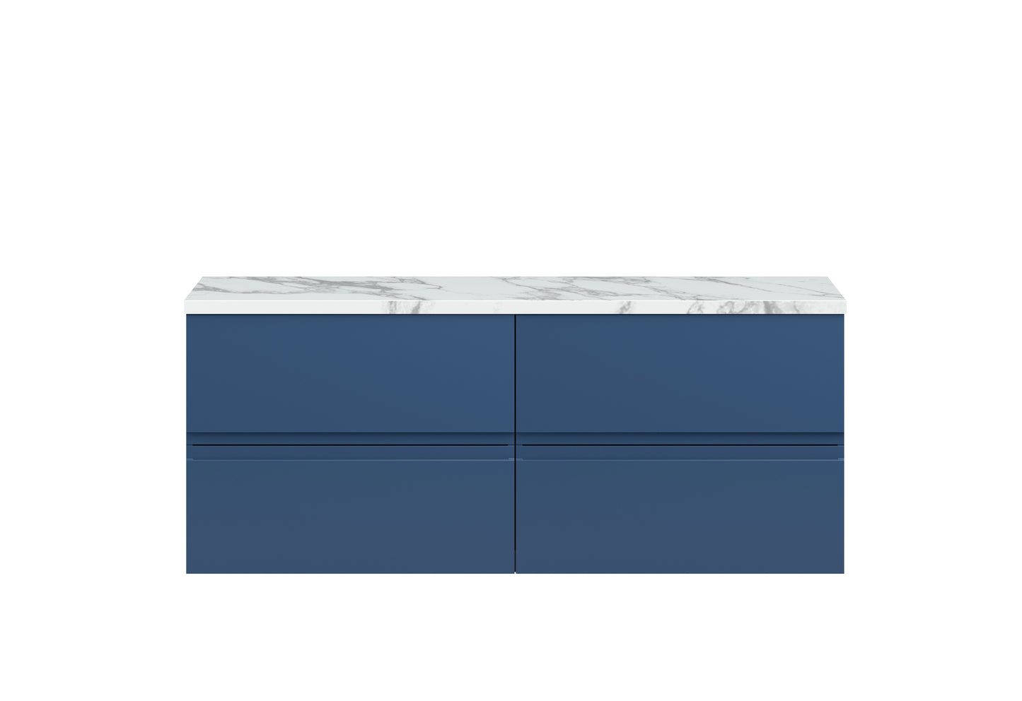 Hudson Reed 1200mm Wall Hung 4-Drawer Unit & Laminate Worktop