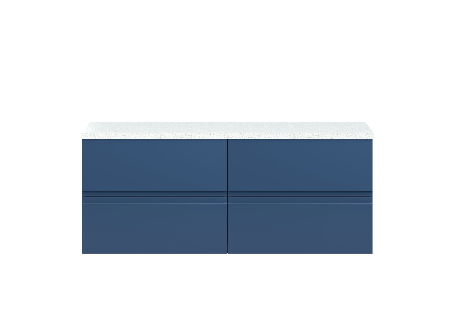 Hudson Reed 1200mm Wall Hung 4-Drawer Unit & Laminate Worktop