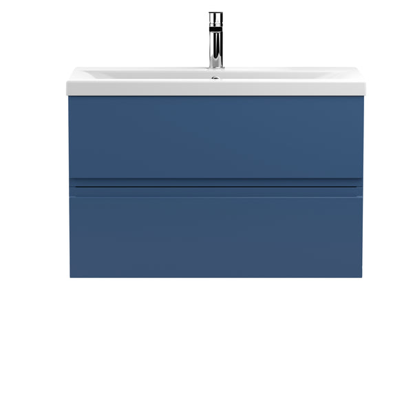 Hudson Reed 800mm Wall Hung 2-Drawer Vanity Unit & Basin 1