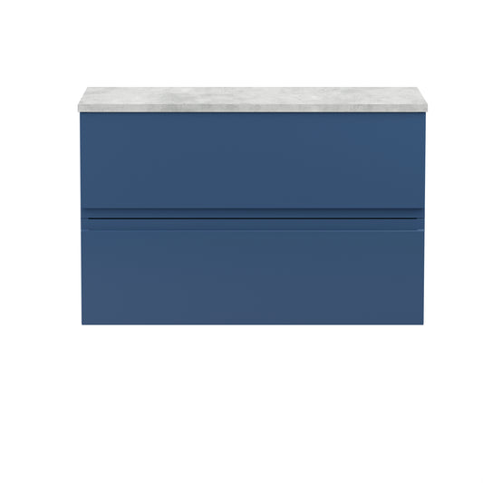 Hudson Reed 800mm Wall Hung 2-Drawer Vanity Unit & Laminate Worktop
